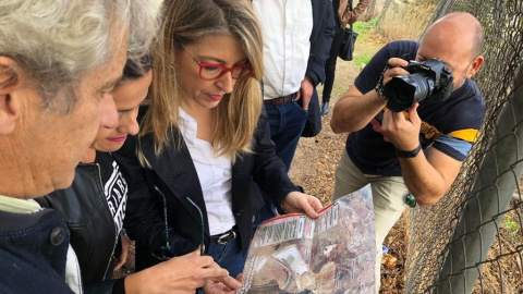 Las eurodiputadas María Eugenia Rodríguez Palop y Sira Rego visitando la zona | Podemos