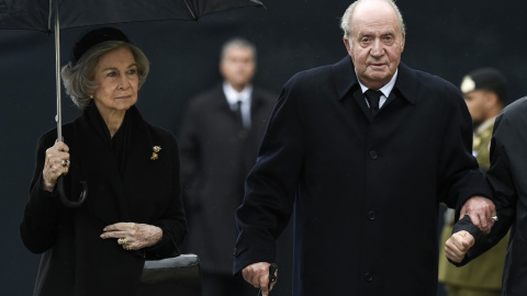 La reina Sofía y el rey Juan Carlos I. JOHN THYS / Belga / AFP / Archivo
