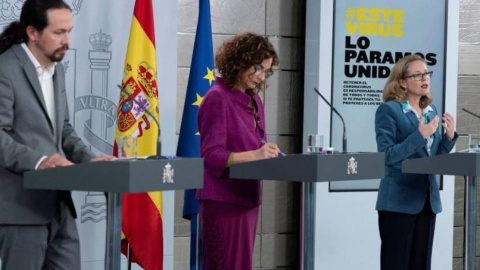 La ministra d'Assumptes Econòmics i Transformació Digital, Nadia Calviño. EFE