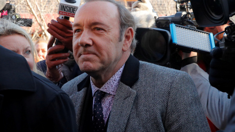 Kevin Spacey en su último juicio por agresión sexual en 2019. / REUTERS