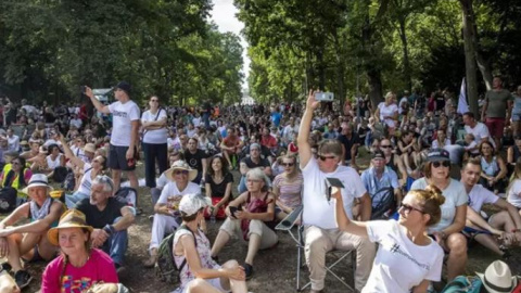 Protesta en Berlín por las medidas adoptadas contra la pandemia de la covid-19. / 2020 GETTY IMAGES / MAJA HITIJ