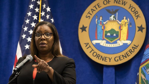 Imagen de archivo de la fiscal general de Nueva York, Letitia James.