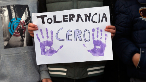 Imagen de archivo de una manifestación contra la violencia machista. / EFE (LAVANDEIRA JR)