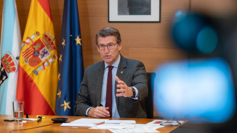 El presidente de la Xunta de Galicia, Alberto Núñez Feijóo