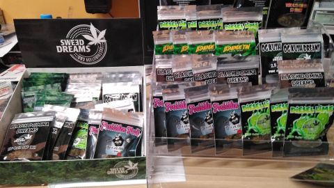 Productos derivados del cannabis incautados por la Guardia Civil.