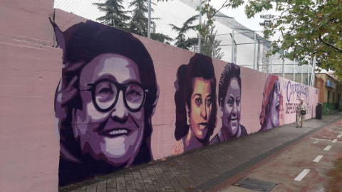 Imagen del mural titulado 'La unión hace la fuerza'. - Twitter