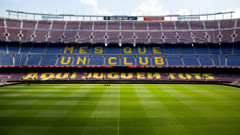 Una imatge del Camp Nou buit.