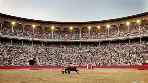 Corrida de toros en la plaza Monumental de Barcelona.
