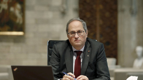 El presidente de la Generalitat, Quim Torra. EFE/Andreu Dalmau