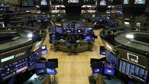 El patio de negociación de la Bolsa de Nueva York (NYSE, en sus siglas en inglés), en Wall Street. REUTERS
