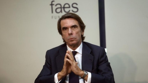 Imagen de archivo del expresidente del Gobierno, José María Aznar. - EFE