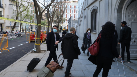 El diputat d'ERC Joan Josep Nuet a la seva arribada al Tribunal Suprem el 25 de març de 2021