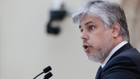 26/03/2021. Albert Batet durant el primer debat d'invetsidura de Pere Aragonès.