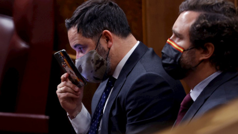 El líder de Vox, Santiago Abascal, ha pedido la convocatoria de elecciones anticipadas en Castilla y León, Madrid y Andalucía.