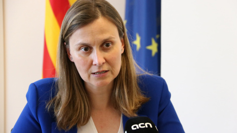 La fins ara delegada del Govern a Brussel·les Meritxell Serret durant una entrevista a l'ACN el 23 de juliol del 2020.