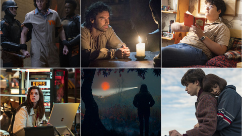 Frames de las series que se estrenan este mes.