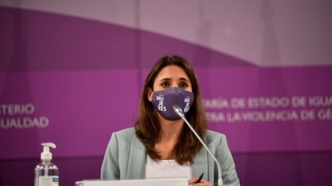 La ministra de Igualdad, Irene Montero, durante un momento de la Conferencia Sectorial de Igualdad.