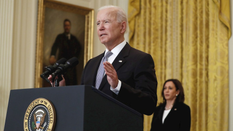 El presidente de EEUU, Joe Biden, y la vicepresidenta Kamala Harris.