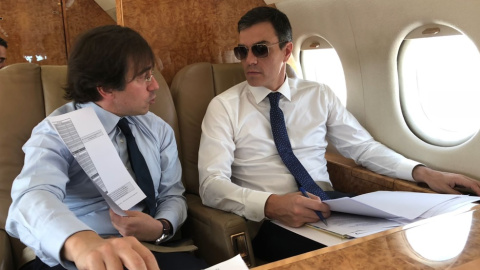 José Manuel Albares y Pedro Sánchez