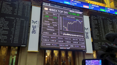 El IBEX 35, el principal índice de la Bolsa española.