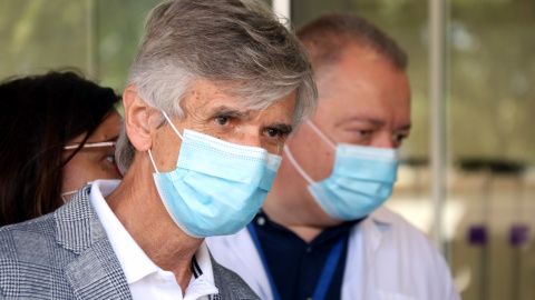 El conseller de Salut, Josep Maria Argimon, a l'Hospital Universitari de Bellvitge, l'11 de juliol del 2021.