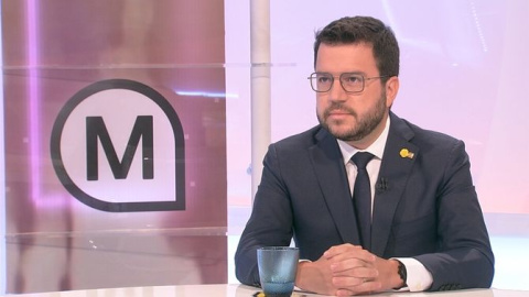 Pere Aragonès en l'entrevista a 'Els Matins'.