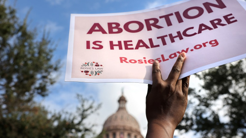 Protesta contra la ley antiaborto impulsada en Texas.