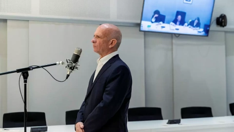 Hugo 'El Pollo' Carvajal en una fotografía de archivo tras ser detenido en septiembre de 2019.