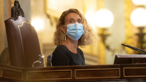 14/09/2021.- La presidenta del Congreso de los Diputados, Meritxell Batet, durante el pleno que se celebra este martes en el Congreso de los Diputados, en Madrid. EFE/ Rodrigo Jiménez