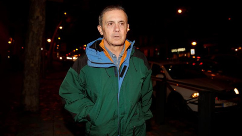 Jordi Pujol Ferrusola, primogénito del expresidente catalán, a su llegada a la Audiencia Nacional tras salir hoy de la prisión de Soto del Real. - EFE