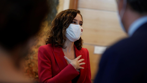 La presidenta de la Comunidad de Madrid, Isabel Díaz Ayuso durante el pleno de la Asamblea de la Comunidad de Madrid el pasado jueves.