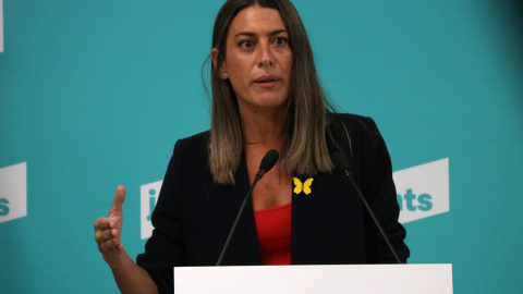 Míriam Nogueras (Junts), a la seu del partit