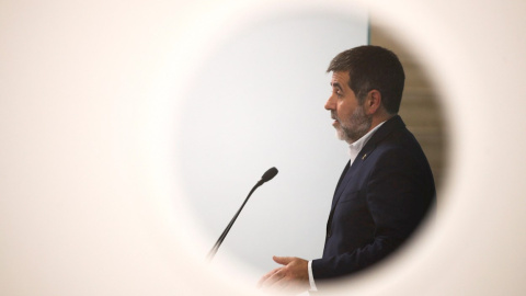 El secretario general de Junts per Catalunya, Jordi Sánchez, en Barcelona.