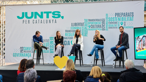 L'acte de JxCat al Clot, a Barcelona, aquest cap de setmana.