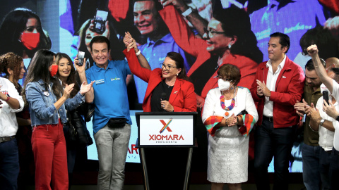 Xiomara Castro, candidata presidencial hondureña del principal partido de oposición de izquierda, Libertad y Refundación.