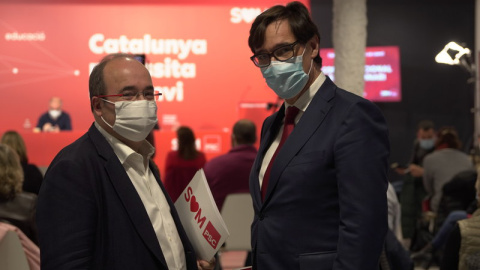 Miquel Iceta i Salvador Illa en una imatge d'arxiu.