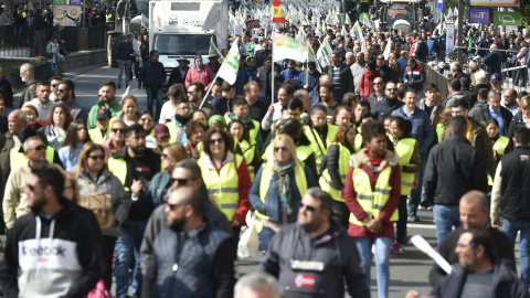 31/01/22. Protesta de ganaderos y agricultores en Murcia, a 21 de enero de 2022.
