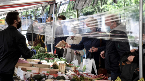 Vendedor de frutas francés
