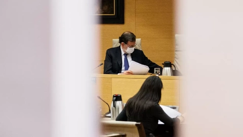 El expresidente del Gobierno, Mariano Rajoy, al inicio de su comparecencia en la comisión Kitchen, en el Congreso de los Diputados, el pasado 13 de diciembre. E.P./Alejandro Martínez Vélez