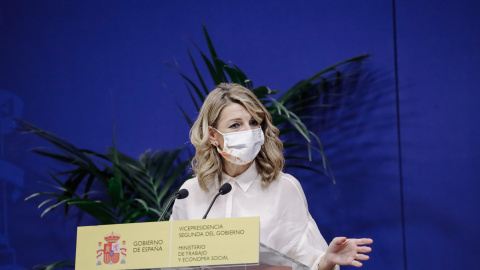 22/12/2021 La vicepresidenta segunda del Gobierno y ministra de Trabajo y Economía Social, Yolanda Díaz