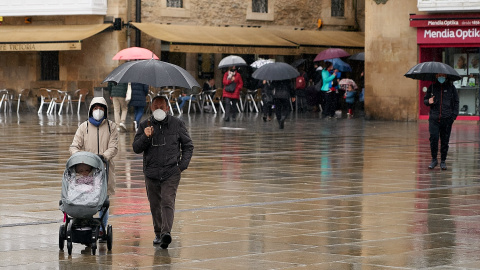Lluvia en Vitoria, imagen de Archivo.