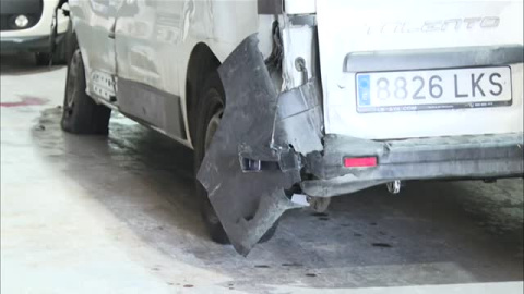 Una granizada provoca un choque en cadena de 30 coches en Calella (Barcelona) Una granizada provoca un choque en cadena de 30 coches en Calella (Barcelona)