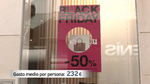 El gasto medio en el Black Friday sube 32 euros, según la OCU El gasto medio en el Black Friday sube 32 euros, según la OCU