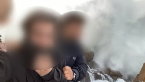 Selfies imprudentes en pleno temporal en Galicia Selfies imprudentes en pleno temporal en Galicia