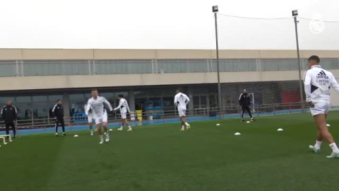 El Madrid cierra la semana con una nueva sesión de entrenamiento El Madrid cierra la semana con una nueva sesión de entrenamiento