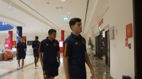 La selección española, a punto para el partido contra Japón La selección española, a punto para el partido contra Japón