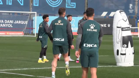 El Espanyol sigue preparando el partido de este domingo ante el Getafe El Espanyol sigue preparando el partido de este domingo ante el Getafe