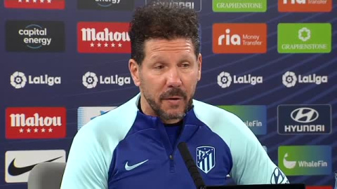 Simeone: "Estoy en paz, con la tranquilidad de haber hecho un gran partido" Simeone: "Estoy en paz, con la tranquilidad de haber hecho un gran partido"