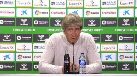 Pellegrini: "Estoy contento con el juego y con los tres puntos ante un rival en racha" Pellegrini: "Estoy contento con el juego y con los tres puntos ante un rival en racha"