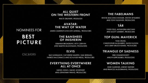 'Todo a la vez en todas partes' lidera las nominaciones a los Oscar 'Todo a la vez en todas partes' lidera las nominaciones a los Oscar